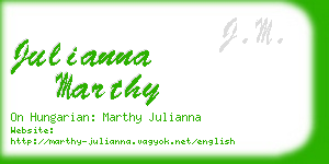 julianna marthy business card